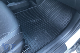 Specific rubber mats suitable for Kia EV 6 after 2021, 4-piece set, black color-image-6230953
