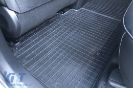 Specific rubber mats suitable for Kia EV 6 after 2021, 4-piece set, black color-image-6230954