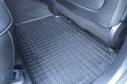Specific rubber mats suitable for Kia EV 6 after 2021, 4-piece set, black color-image-6230955