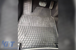 Specific rubber mats suitable for Kia EV 6 after 2021, 4-piece set, black color-image-6230956