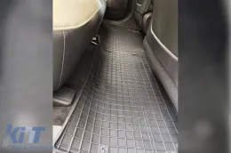 Specific rubber mats suitable for Kia EV 6 after 2021, 4-piece set, black color-image-6230959