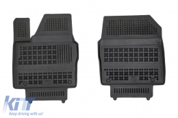 Specific rubber mats suitable for Kia EV6 after 2023, 3-piece set, black color-image-6214802