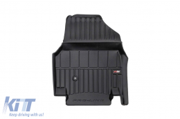 Specific rubber mats suitable for Kia EV9 after 2023, 3-piece set, black color, with 24-month warranty-image-6223984