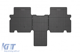 Specific rubber mats suitable for Kia EV9 after 2023, 4-piece set, black color-image-6231114