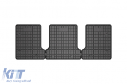 Specific rubber mats suitable for Kia EV9 after 2023 for third row seats, 3-piece set, black color - ABFMK6023999