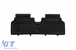 Specific rubber mats suitable for Kia Niro EV after 2022, 3-piece set, black color-image-6214816