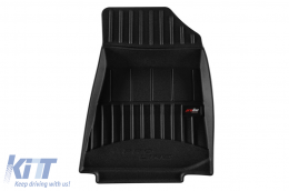 Specific rubber mats suitable for KIA Niro EV after 2024, 3-piece set, black color, with 24-month warranty-image-6224207