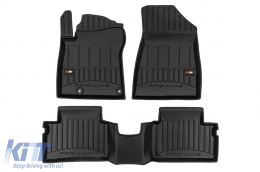 Specific rubber mats suitable for Kia Niro, Niro PHEV after 2022, 3-piece set, black color, with 24-month warranty - ABFMK6018040