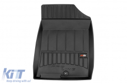 Specific rubber mats suitable for Kia Optima after 2015, 4-piece set, black color, with 24-month warranty-image-6221966