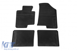 Specific rubber mats suitable for Kia Optima 2012-2015, 4-piece set, black color-image-6229927