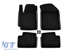 image-27-Specific rubber mats suitable for Kia Picanto 2011-2017, 4-piece set, black color