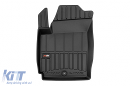 Specific rubber mats suitable for KIA Picanto 2003-2011, 4-piece set, black color, with 24-month warranty from Frogum 3D ProLine series.-image-6222965