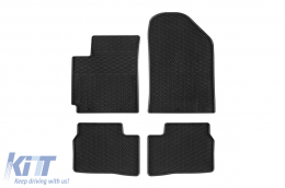 image-21-Specific rubber mats suitable for Kia Picanto 2011-2017, 4-piece set, black color