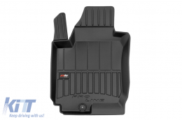 Specific rubber mats suitable for KIA Pro Ceed 2006-2012, 4-piece set, black color, with 24-month warranty-image-6222941