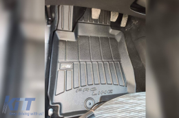 Specific rubber mats suitable for KIA Pro Ceed 2006-2012, 4-piece set, black color, with 24-month warranty-image-6222945