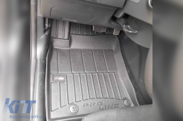 Specific rubber mats suitable for KIA Proceed after 2018, 3-piece set, black color, with 24-month warranty-image-6223610