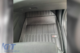 Specific rubber mats suitable for KIA Proceed after 2018, 3-piece set, black color, with 24-month warranty-image-6223611