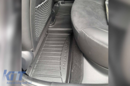 Specific rubber mats suitable for KIA Proceed after 2018, 3-piece set, black color, with 24-month warranty-image-6223612