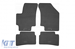 Specific rubber mats suitable for Kia Rio after 2005, 4-piece set, black color - ABFMK6023508
