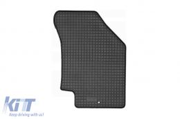 Specific rubber mats suitable for Kia Rio after 2005, 4-piece set, black color-image-6248670