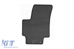 Specific rubber mats suitable for Kia Rio after 2005, 4-piece set, black color-image-6248671