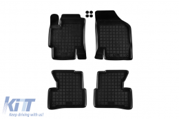 image-16-Specific rubber mats suitable for Kia Rio 2005-2011, 4-piece set, black color