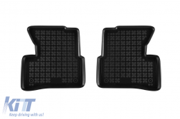 Specific rubber mats suitable for Kia Rio 2005-2011, 4-piece set, black color-image-6214643
