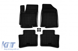 image-28-Specific rubber mats suitable for Kia Rio 2011-2017, 4-piece set, black color