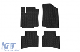 image-20-Specific rubber mats suitable for Kia Rio 2011-2017, 4-piece set, black color