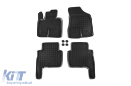 image-14-Specific rubber mats suitable for Kia Sorento 2009-2012, 4-piece set, black color