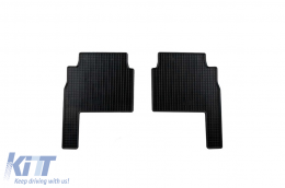 Specific rubber mats suitable for Kia Sorento after 2009, 5 seats, 4-piece set, black color-image-6228634