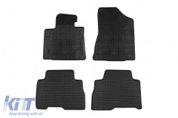 image-44-Specific rubber mats suitable for Kia Sorento after 2013, 5 seats, 4-piece set, black color