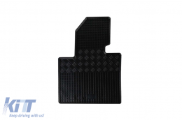 Specific rubber mats suitable for Kia Sorento after 2009, 7 seats, 6 parts, black-image-6228641