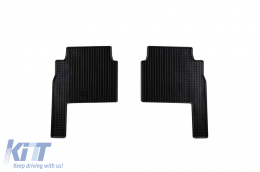 Specific rubber mats suitable for Kia Sorento after 2009, 7 seats, 6 parts, black-image-6228643