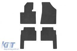 Specific rubber mats suitable for Kia Sorento 2009-2012, 4-piece set, black color from Frogum El Toro series - ABFMK6019111