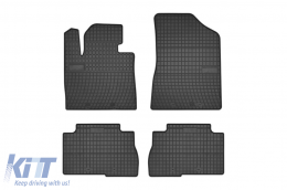 Specific rubber mats suitable for Kia Sorento 2012-2015, 4-piece set, black color from Frogum El Toro series - ABFMK6019113