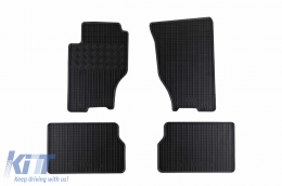 Specific rubber mats suitable for Kia Sorento after 2004, 4-piece set, black color-image-6248680