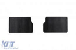 Specific rubber mats suitable for Kia Sorento after 2004, 4-piece set, black color-image-6248683