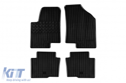 Specific rubber mats suitable for Kia Soul after 2009, 4-piece set, black color - ABFMK6023511