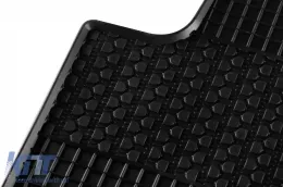 Specific rubber mats suitable for Kia Soul EV after 2014, 4-piece set, black color-image-6229097