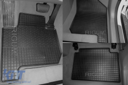 Specific rubber mats suitable for Kia Soul EV after 2014, 4-piece set, black color-image-6229099