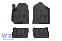 Specific rubber mats suitable for KIA Soul I 2008-2013, 4-piece set, black color, with 24-month warranty from Frogum 3D ProLine series. - ABFMK6017560