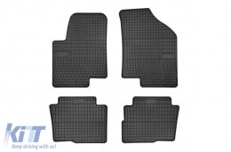 Specific rubber mats suitable for Kia Soul 2009-2013, 4-piece set, black color from Frogum El Toro series - ABFMK6023865