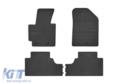 Specific rubber mats suitable for Kia Soul 2013-2019, 4-piece set, black color from Frogum El Toro series - ABFMK6023869
