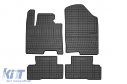 Specific rubber mats suitable for Kia Sportage V Hybrid after 2021, 4-piece set, black color - ABFMK6023990
