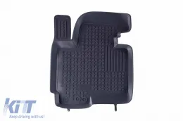 Specific rubber mats suitable for Kia Sportage 2010-2015, 4-piece set, grey color-image-6214702