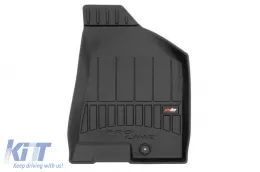Specific rubber mats suitable for Kia Sportage 2009-2015, 4-piece set, black color, with 24-month warranty from Frogum 3D ProLine series.-image-6222221