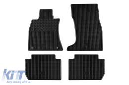 Specific rubber mats suitable for Kia Stinger 4x4 after 2017, 4-piece set, black color - ABFMK6018833