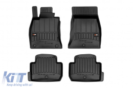 image-41-Specific rubber mats suitable for Kia Stinger after 2017, not suitable for 4x4 version, 4-piece set, black color, with 24-month warranty