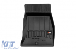 Specific rubber mats suitable for Kia Stinger after 2017, not suitable for 4x4 version, 4-piece set, black color, with 24-month warranty-image-6221703